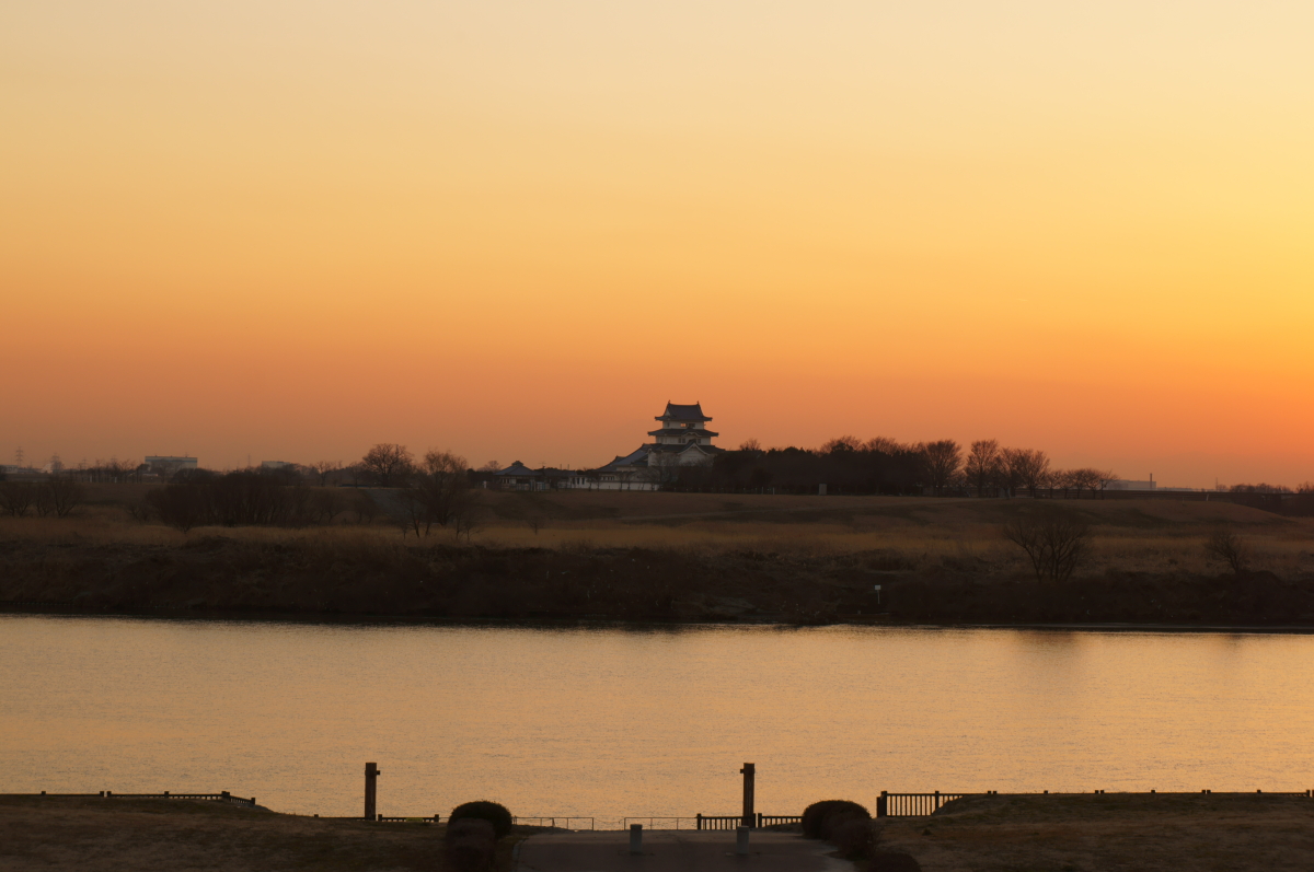関宿城と利根川